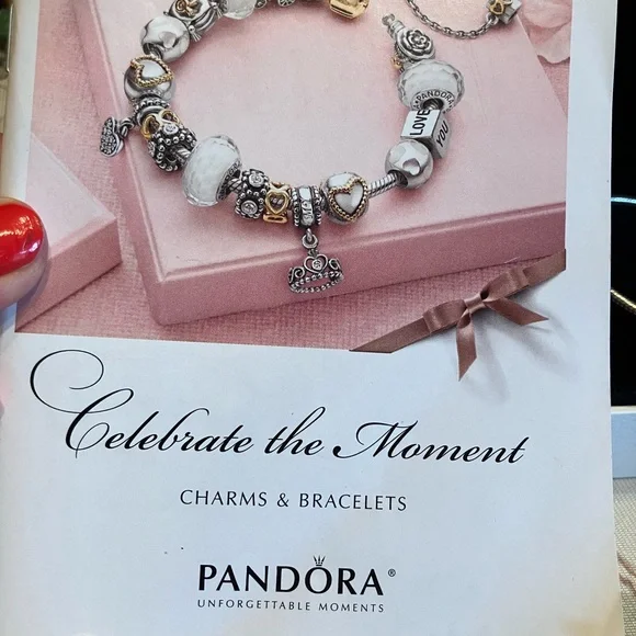 PANDORA BRACELET WITH CHARMS NEW IN BOX UNWORN - Picture 3 of 14